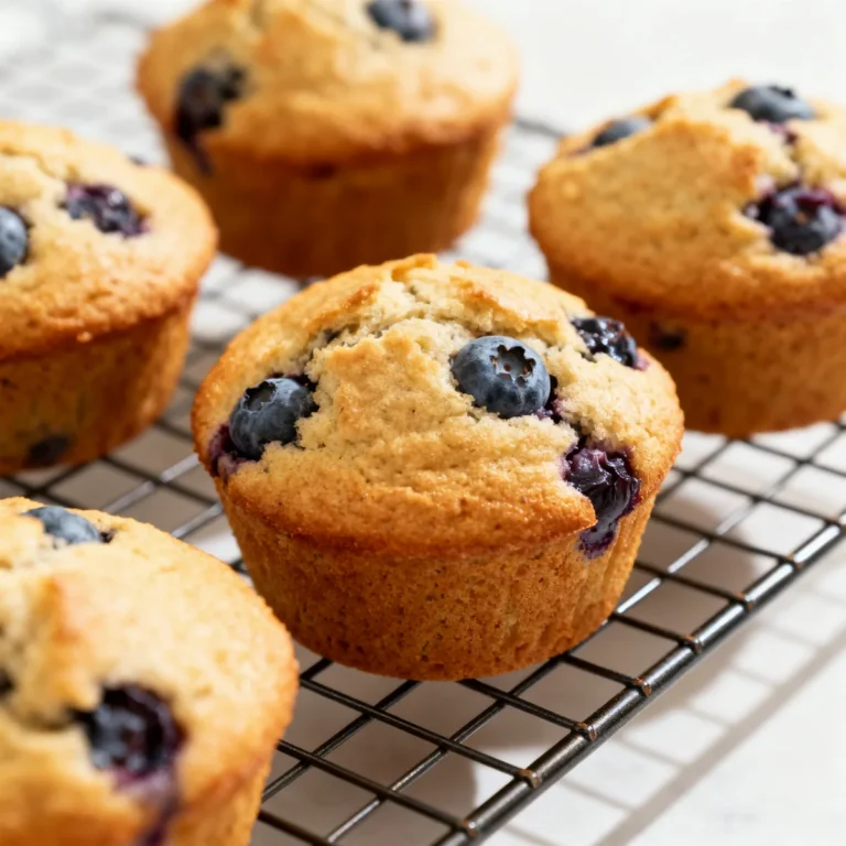 Muffins protéinés aux myrtilles (petit-déj à emporter)