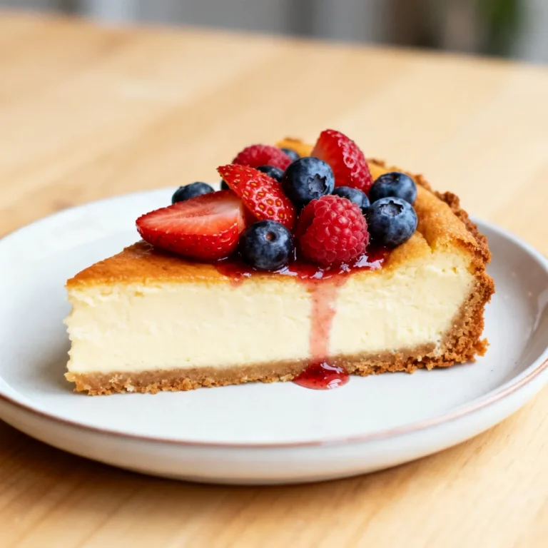 Cheesecake protéiné cuit au four (léger)