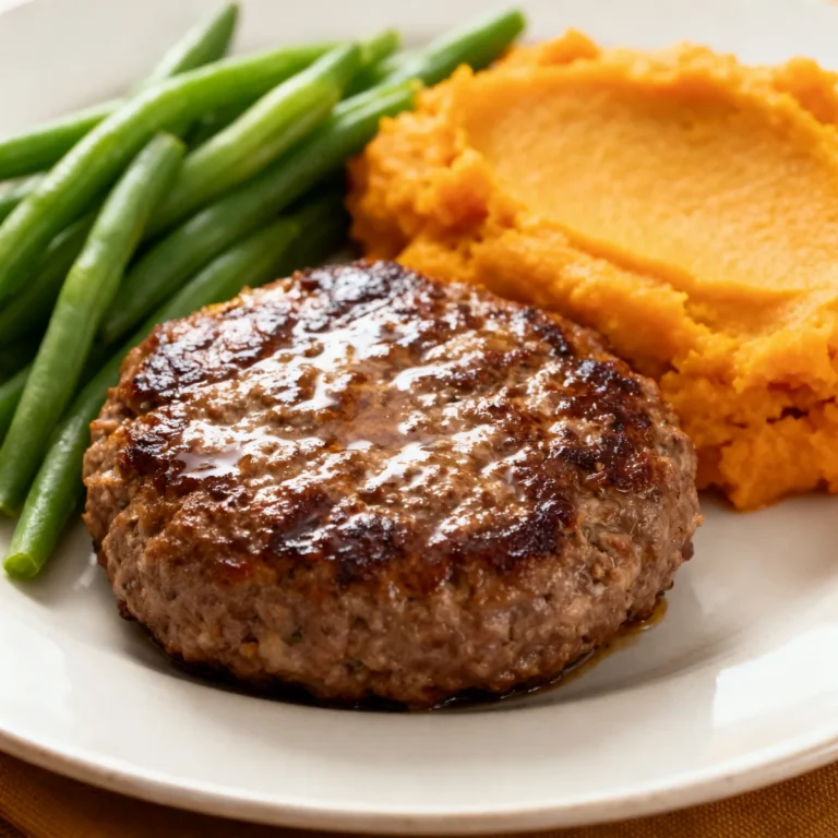 Steak haché maison et purée de patate douce (prise de masse)