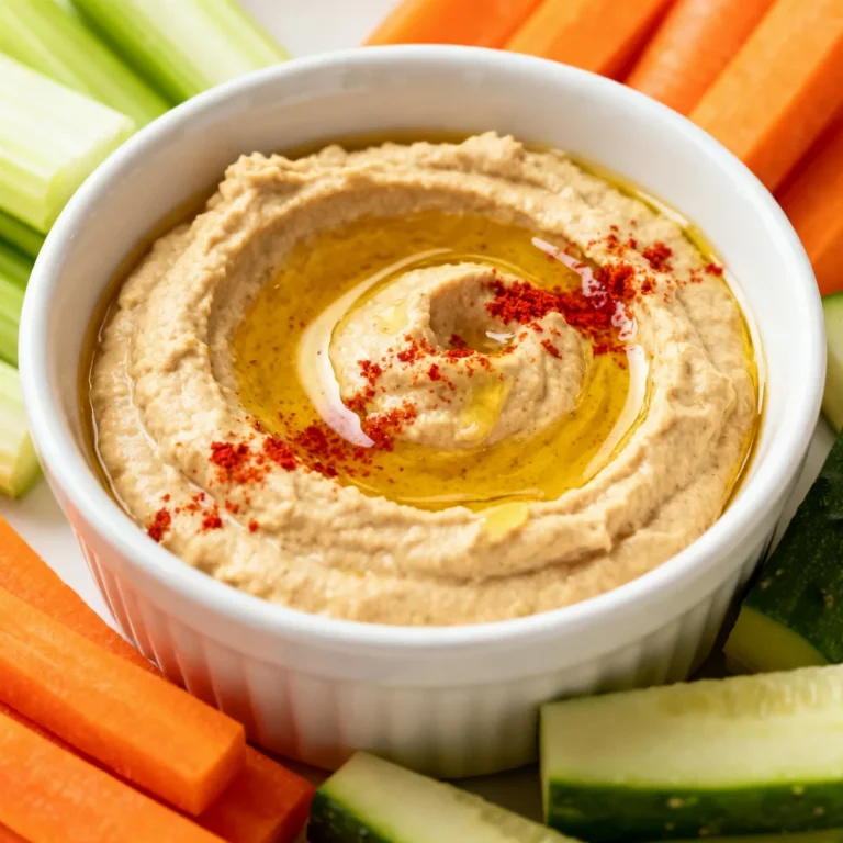 Houmous protéiné aux pois chiches (dip riche en protéines)