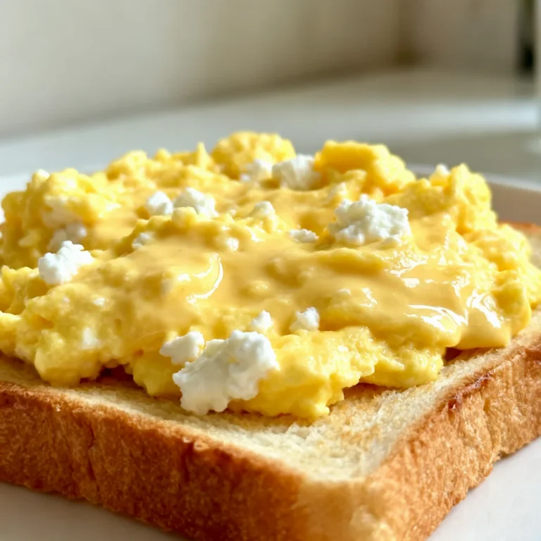 Œufs brouillés protéinés au cottage cheese (crémeux)