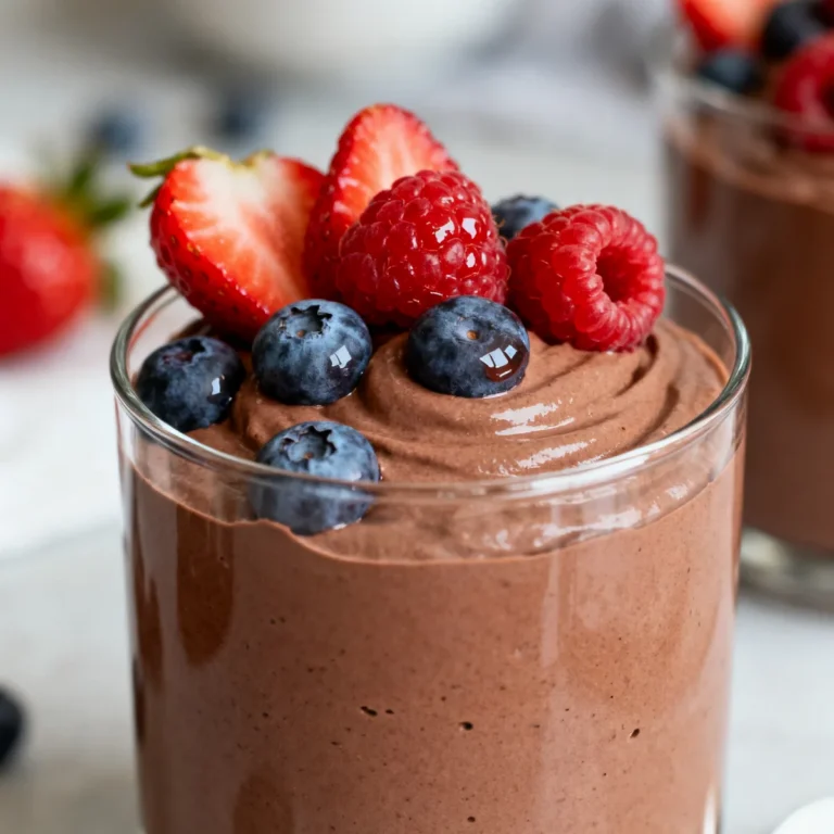 Mousse au chocolat protéinée au skyr (sans œuf cru)