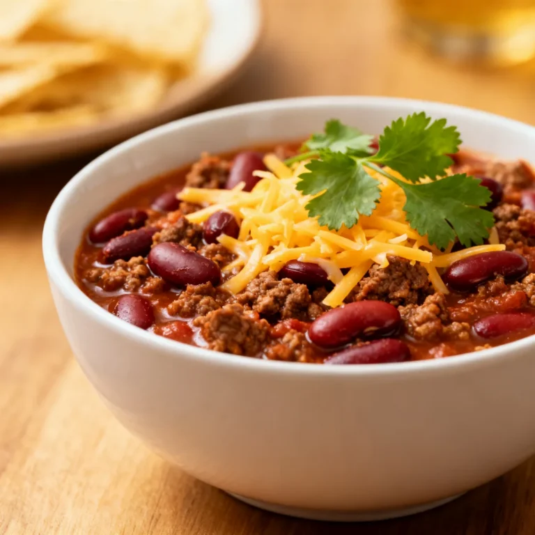 Chili con carne protéiné au bœuf et haricots (prise de masse)