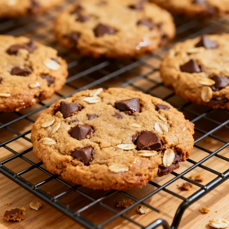 Cookies protéinés à l&rsquo;avoine et pépites de chocolat (moelleux)